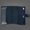 Кожаная обложка-портмоне для военного билета 15.0 (темно-синяя) кожа Crazy Horse
