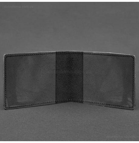 Шкіряна обкладинка для посвідчення ДСНС (чорна) шкіра Crazy Horse