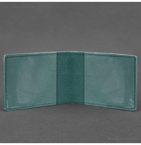 Шкіряна обкладинка для посвідчення інваліда війни (зелена)