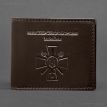 Шкіряна обкладинка для посвідчення Міністерства оборони (темно-коричнева) шкіра Krast