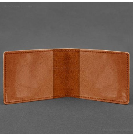 Шкіряна обкладинка для посвідчення Міністерства оборони (світло-коричнева) шкіра Krast