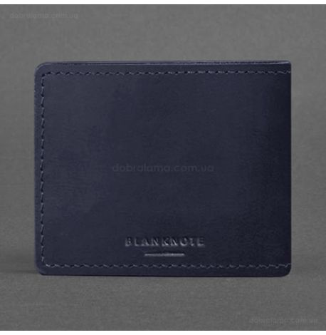 Шкіряна обкладинка для посвідчення Міністерства оборони (темно-синя) шкіра Crazy Horse