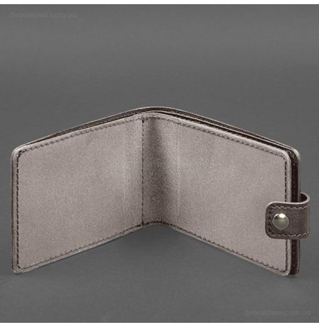 Кожаная обложка-портмоне для удостоверения УБД (темно-бежевая)
