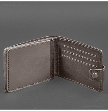 Кожаная обложка-портмоне для удостоверения УБД (темно-бежевая)
