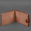 Кожаная обложка-портмоне для удостоверения УБД (светло-коричневая)