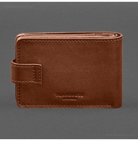 Кожаная обложка-портмоне для удостоверения УБД (светло-коричневая)
