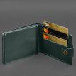 Шкіряна обкладинка-портмоне для посвідчення УБД (зелена)