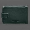Шкіряна обкладинка-портмоне для посвідчення УБД (зелена)