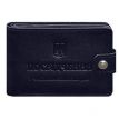 Шкіряна обкладинка-портмоне для посвідчення УБД (темно-синя)