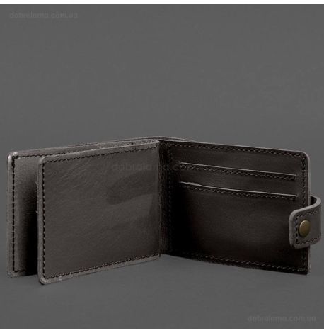 Кожаная обложка-портмоне для картонного удостоверения УБД (темно-коричневая)