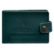 Кожаная обложка-портмоне для картонного удостоверения УБД (зеленая)