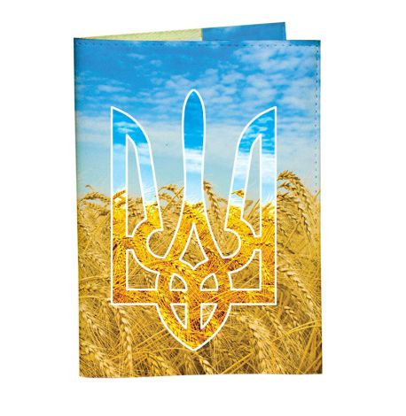 Обкладинка для військового квитка «Герб пшениця»