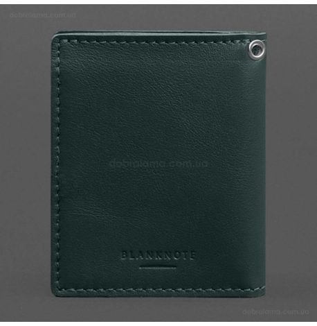 Шкіряна обкладинка для посвідчення офіцера ДПСУ (зелена)