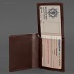Шкіряна обкладинка для посвідчення офіцера ДПСУ (бордова)
