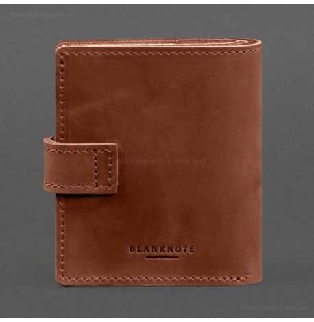 Кожаная обложка-портмоне для удостоверения офицера ГПСУ 11.2 (светло-коричневая) кожа Crazy Horse