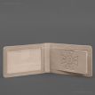 Кожаная обложка с карманом для удостоверения ГСЧС (светло-бежевая)