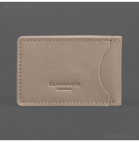 Кожаная обложка с карманом для удостоверения ГСЧС (светло-бежевая)