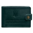 Кожаная обложка-портмоне для удостоверения ГСЧС (зеленая)