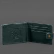 Кожаная обложка-портмоне для удостоверения ГСЧС (зеленая)