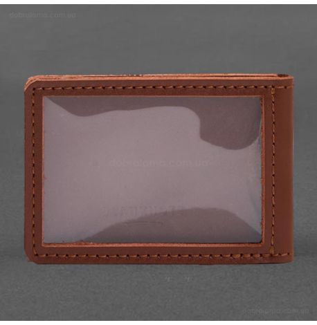 Шкіряна обкладинка посвідчення державної митної служби (світло-коричнева)