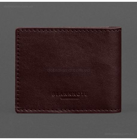 Шкіряна обкладинка для посвідчення Національної гвардії України (бордова)