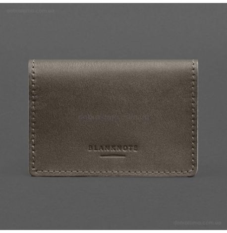 Шкіряна обкладинка для пенсійного посвідчення (темно-бежева)