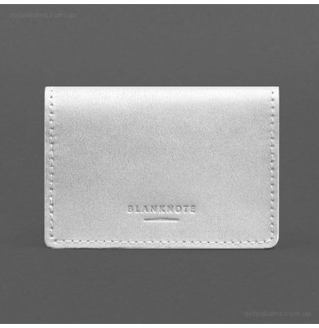 Шкіряна обкладинка для пенсійного посвідчення (біла)