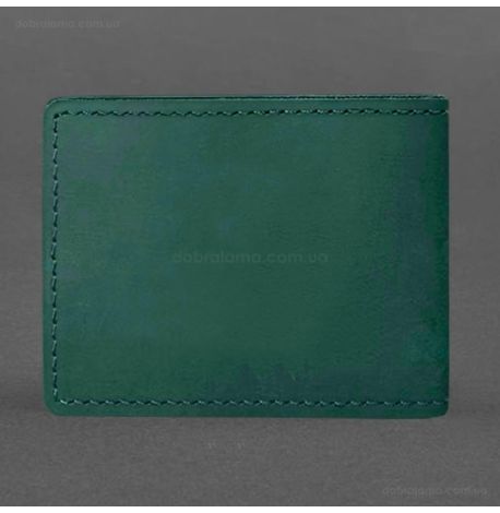 Шкіряна обкладинка для посвідчення Державної податкової служби (зелена) шкіра Crazy Horse