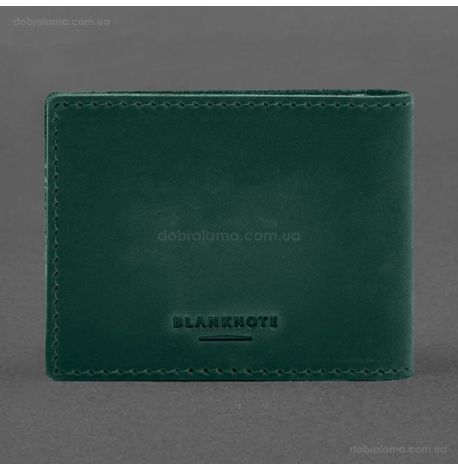 Шкіряна обкладинка для посвідчення інваліда російсько-української війни (зелена) шкіра Crazy Horse