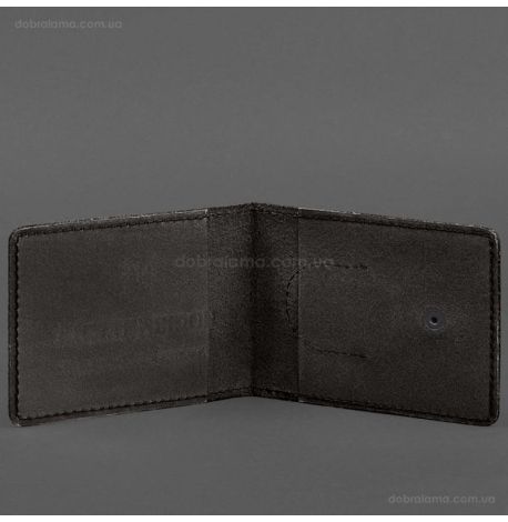 Кожаная обложка для удостоверения УБД с карманом для жетона (темно-коричневая), 8,5х11,5