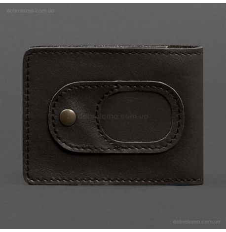 Кожаная обложка для удостоверения УБД с карманом для жетона (темно-коричневая), 8,5х11,5