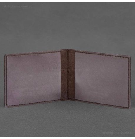 Кожаная обложка для удостоверения ветерана военной службы (темно-коричневая)