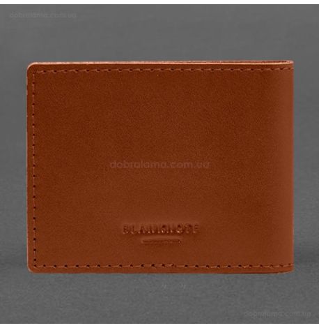 Кожаная обложка для удостоверения ветерана военной службы (светло-коричневая)