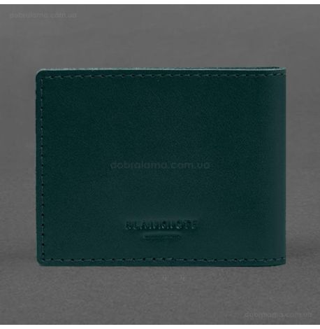 Кожаная обложка для удостоверения ветерана военной службы (зеленая)