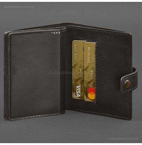 Шкіряна обкладинка-портмоне для військового квитка офіцера запасу 21.0 (темно-коричнева)