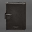 Шкіряна обкладинка-портмоне для військового квитка офіцера запасу 21.0 (темно-коричнева)