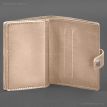 Кожаная обложка-портмоне для военного билета офицера запаса 21.0 (светло-бежевая)