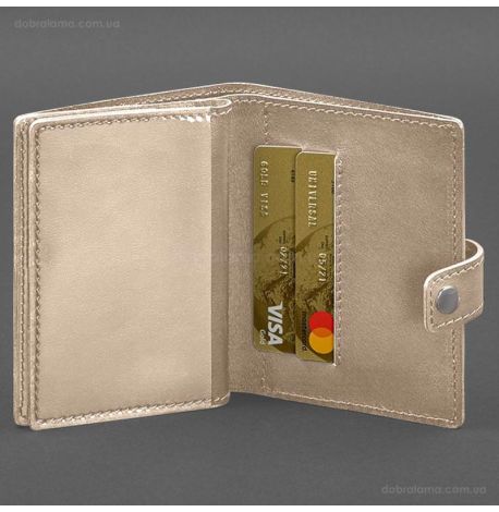 Кожаная обложка-портмоне для военного билета офицера запаса 21.0 (светло-бежевая)