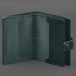 Шкіряна обкладинка-портмоне для військового квитка офіцера запасу 21.0 (зелена)