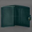 Шкіряна обкладинка-портмоне для військового квитка офіцера запасу 21.0 (зелена)
