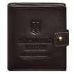 Шкіряна обкладинка-портмоне для військового квитка офіцера запасу 22.0 (темно-коричнева)