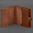 Шкіряна обкладинка-портмоне для військового квитка офіцера запасу 22.0 (світло-коричнева)