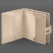Кожаная обложка-портмоне для военного билета офицера запаса 22.0 (светло-бежевая)