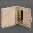 Кожаная обложка-портмоне для военного билета офицера запаса 22.0 (светло-бежевая)