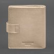Кожаная обложка-портмоне для военного билета офицера запаса 22.0 (светло-бежевая)