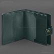 Шкіряна обкладинка-портмоне для військового квитка офіцера запасу 22.0 (зелена)