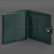 Шкіряна обкладинка-портмоне для військового квитка офіцера запасу 22.0 (зелена)