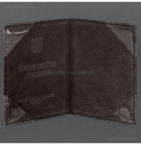 Кожаная обложка для военного билета (под военно-учетный документ) 7.4 А5 (темно-коричневая)