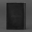 Шкіряна обкладинка для військового квитка (під військово-обліковий документ) 7.4 А5 (чорна)