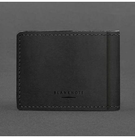 Кожаная обложка для удостоверения универсальная (черная) кожа Crazy Horse